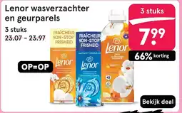 Etos Lenor wasverzachter en geurparels aanbieding