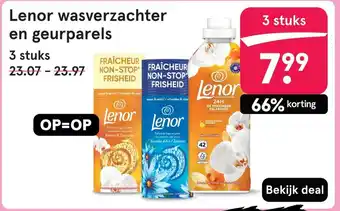 Etos Lenor wasverzachter en geurparels aanbieding