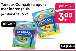 Etos Tampax Compak tampons met inbrenghuls aanbieding