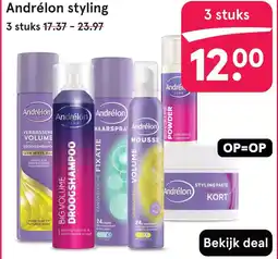 Etos Andrélon styling aanbieding
