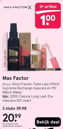 Etos Max Factor aanbieding