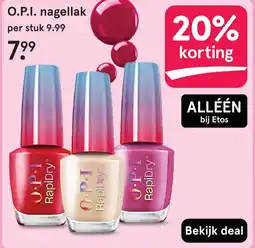 Etos O.P.I. nagellak aanbieding