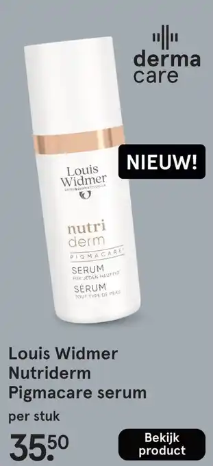 Etos Louis Widmer Nutriderm Pigmacare serum aanbieding