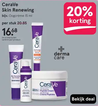 Etos CeraVe Skin Renewing aanbieding