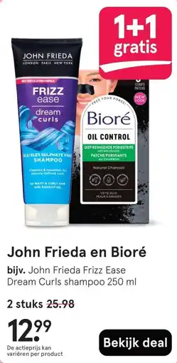 Etos John Frieda en Bioré aanbieding