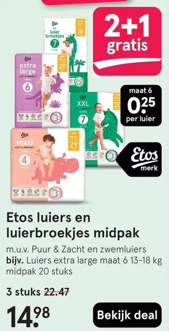 Etos Etos luiers en luierbroekjes midpak aanbieding