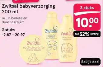 Etos Zwitsal babyverzorging aanbieding