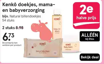 Etos Kenkô doekjes, mama en babyverzorging aanbieding