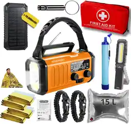 ANWB Noodradio Noodpakket XL met Powerbank--Waterfilter Oranje aanbieding