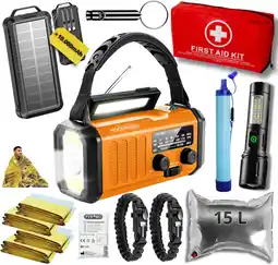 ANWB Noodradio Noodpakket XL met Powerbank--Waterfilter Oranje aanbieding