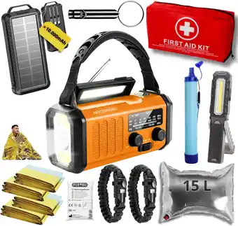 ANWB Noodradio Noodpakket XL met Powerbank--Waterfilter Oranje aanbieding