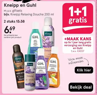 Etos Kneipp en Guhl aanbieding