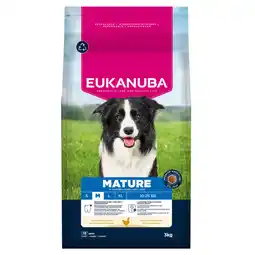 Zooplus 2x3kg Eukanuba Premium Nutrition Mature Medium Breed Kip Hondenvoer droog aanbieding