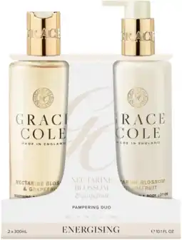 De Online Drogist Grace Cole Nectarine Blossom & Grapefruit Pampering Body Care Duo aanbieding