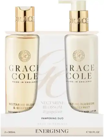De Online Drogist Grace Cole Nectarine Blossom & Grapefruit Pampering Body Care Duo aanbieding