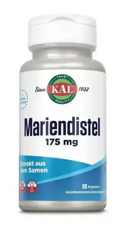 De Online Drogist Kal Mariadistelzaadextract 175 mg Capsules aanbieding