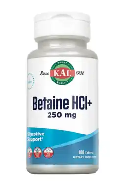De Online Drogist Kal Betaine HCL Plus 250mg Tabletten aanbieding