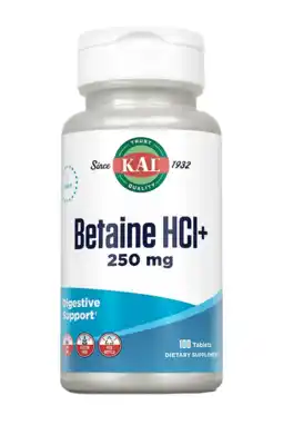 De Online Drogist Kal Betaine HCL Plus 250mg Tabletten aanbieding