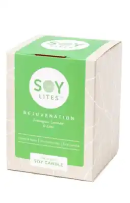 De Online Drogist Soylites Soycandle Rejuvenation - Lemongrass, Lavender & Lime aanbieding