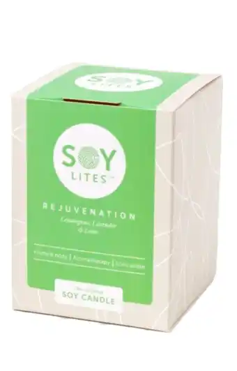 De Online Drogist Soylites Soycandle Rejuvenation - Lemongrass, Lavender & Lime aanbieding