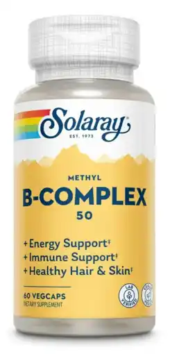 De Online Drogist Solaray Methyl B-complex 50 Capsules aanbieding