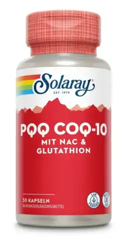 De Online Drogist Solaray PQQ, CoQ10 met NAC en Glutathion Capsules aanbieding