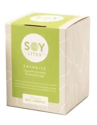 De Online Drogist Soylites Soycandle Energise - Peppermint, Spearmint, Geranium & Ginger aanbieding