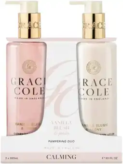 De Online Drogist Grace Cole vanilla Blush & Peony Pampering Hand Care Duo aanbieding