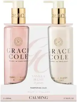 De Online Drogist Grace Cole vanilla Blush & Peony Pampering Hand Care Duo aanbieding