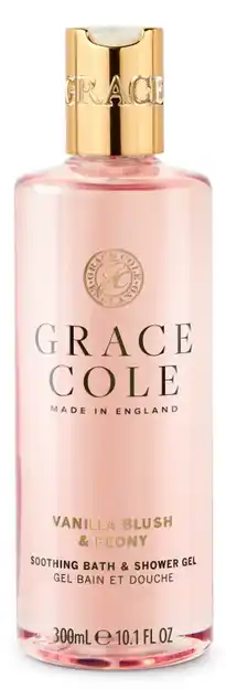 De Online Drogist Grace Cole Vanilla Blush & Peony Soothing Bath & Shower Gel aanbieding