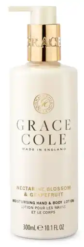 De Online Drogist Grace Cole Nectarine Blossom & Grapefruit Hand & Body Lotion aanbieding