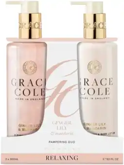 De Online Drogist Grace Cole Ginger Lily & Mandarin Pampering Hand Care Duo aanbieding