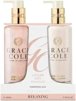 De Online Drogist Grace Cole Ginger Lily & Mandarin Pampering Hand Care Duo aanbieding