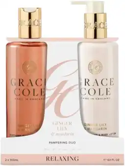 De Online Drogist Grace Cole Ginger Lily & Mandarin Pampering Body Care Duo aanbieding
