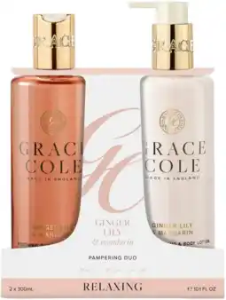 De Online Drogist Grace Cole Ginger Lily & Mandarin Pampering Body Care Duo aanbieding
