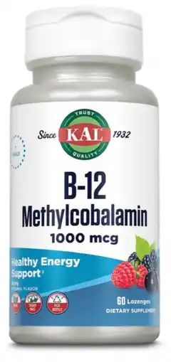 De Online Drogist Kal Vitamine B-12 Methylcobalamin 1000MCG Tabletten aanbieding