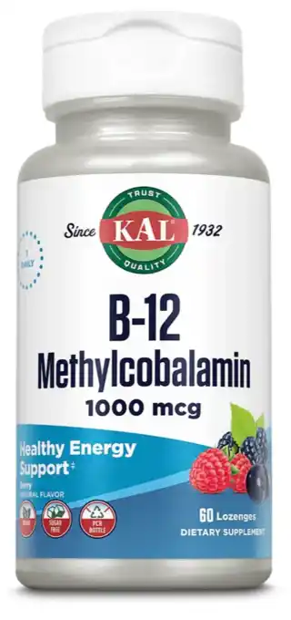 De Online Drogist Kal Vitamine B-12 Methylcobalamin 1000MCG Tabletten aanbieding