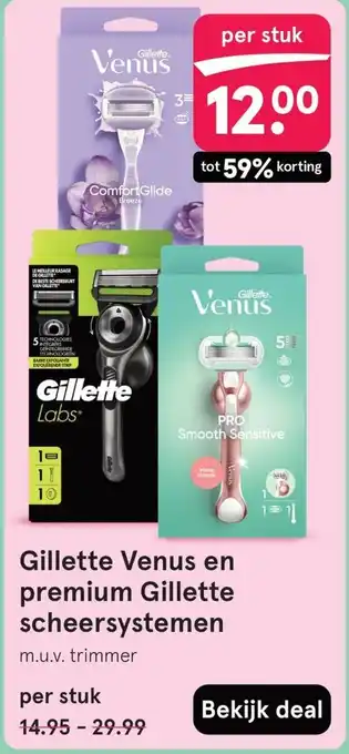 Etos Gillette Venus en premium Gillette scheersystemen aanbieding