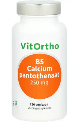 De Online Drogist VitOrtho B5 Calciumpantothenaat 250mg Capsules aanbieding