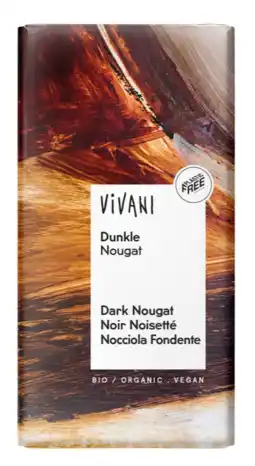 De Online Drogist Vivani Pure Chocolade Nougat Reep aanbieding
