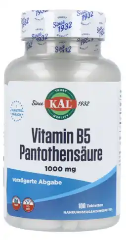De Online Drogist Kal Vitamine B5 Pantotheenzuur 1000MCG Tabletten aanbieding