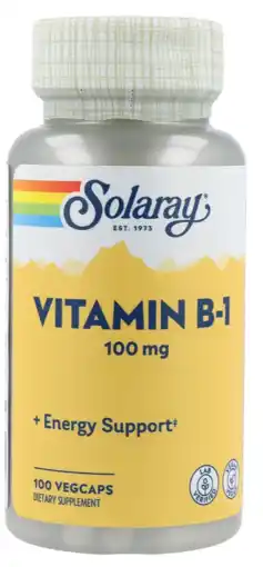 De Online Drogist Solaray Vitamine B1 100mg Capsules aanbieding