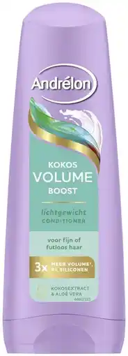 De Online Drogist Andrelon Conditioner Kokos Boost Volume aanbieding