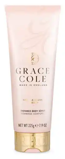 De Online Drogist Grace Cole Vanilla Blush & Peony Radiance Body Scrub aanbieding