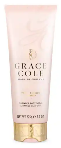 De Online Drogist Grace Cole Vanilla Blush & Peony Radiance Body Scrub aanbieding