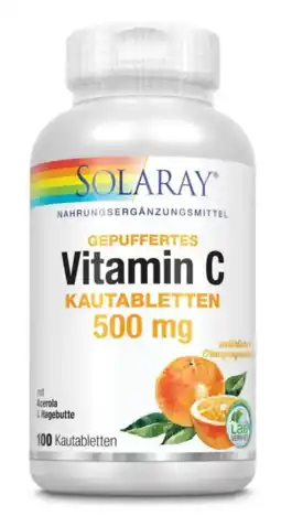 De Online Drogist Solaray Vitamine C Gebufferd Kauwtabletten aanbieding