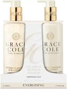 De Online Drogist Grace Cole Nectarine Blossom & Grapefruit Pampering Hand Care Duo aanbieding