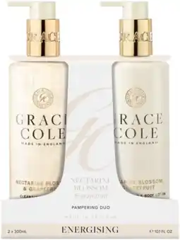 De Online Drogist Grace Cole Nectarine Blossom & Grapefruit Pampering Hand Care Duo aanbieding