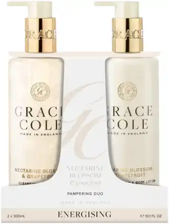 De Online Drogist Grace Cole Nectarine Blossom & Grapefruit Pampering Hand Care Duo aanbieding