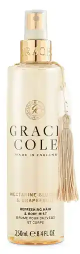 De Online Drogist Grace Cole Nectararine Blossom & Grapefruit Refreshing Hair & Body Mist aanbieding